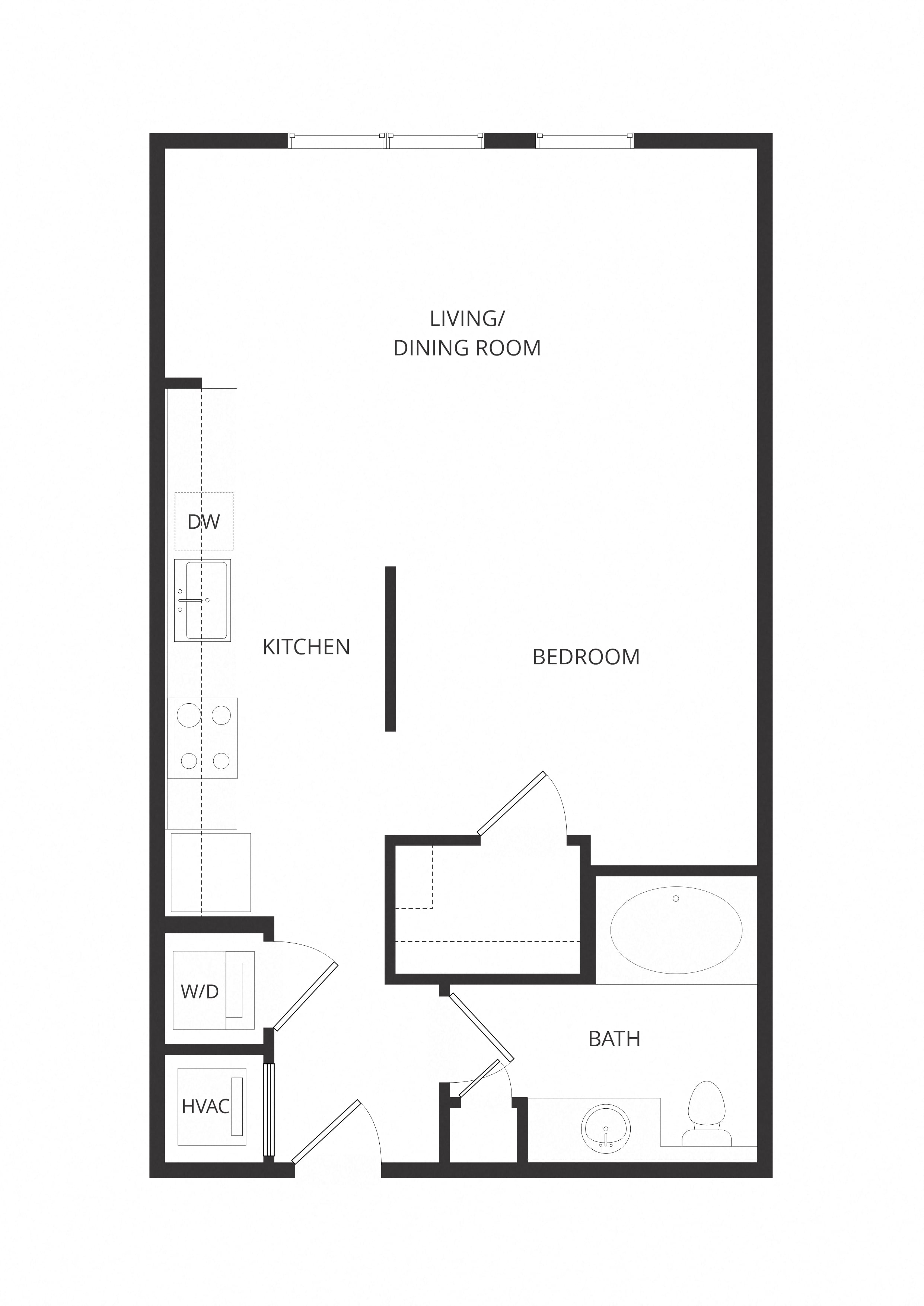 0x1 S1 floor plan